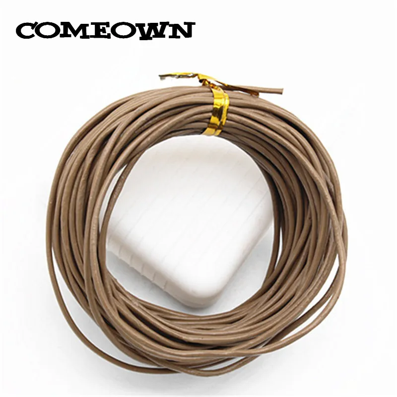 COMEOWN 10 м смешанный цвет круглый шнур из натуральной кожи 1,5 мм Бисероплетение веревка для подвески ожерелье браслет сделай сам ювелирные изделия