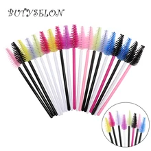 200 Pcs Gota de Água Forma Lidar Com lâmina Descartável Cosméticos escova de Nylon escova de Rímel Varinhas Cílios Pincéis de Maquiagem Ferramentas de Extensão Da Pestana