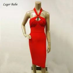 Herve Leger Babe Новое поступление повод спинки переднего бюст вырез рукавов бинты Bodycon женское платье модные вечерние клуб дропшиппинг