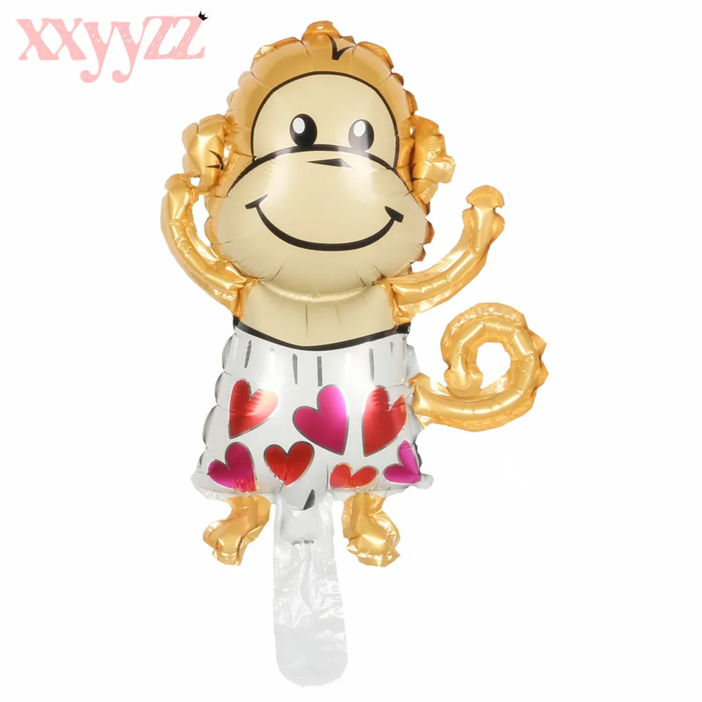 XXYYZZ Free Shipping New Mini Cartoon Animal Baby Cake Aluminum Balloons Birthday Party Balloons Wholesale Children's Toys - Цвет: A-012