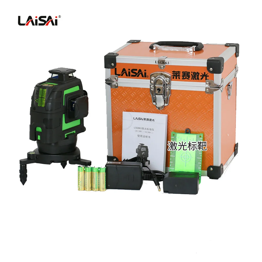 LAISAI 3d laser 12Lines Laser Level Self Leveling 360 Horizontal And ...