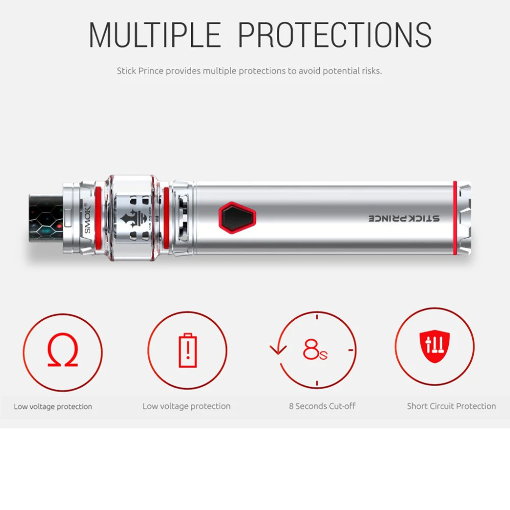 Оригинальный стартовый набор SMOK Stick Prince бокс мод батарея 3000 мАч бак TFV12 8 мл