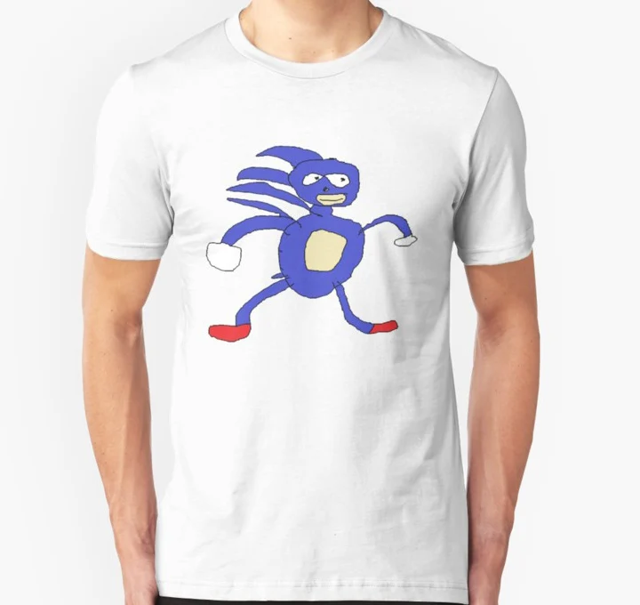 Мужская футболка с коротким рукавом Sanic унисекс женская | одежда
