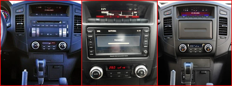 Best Idoing 2Din Steering-Wheel Car DVD Multimedia Video Player For MITSUBISHI PAJERO V97 Android7.1 Car GPS Navigation 4Core 2G+16G 4