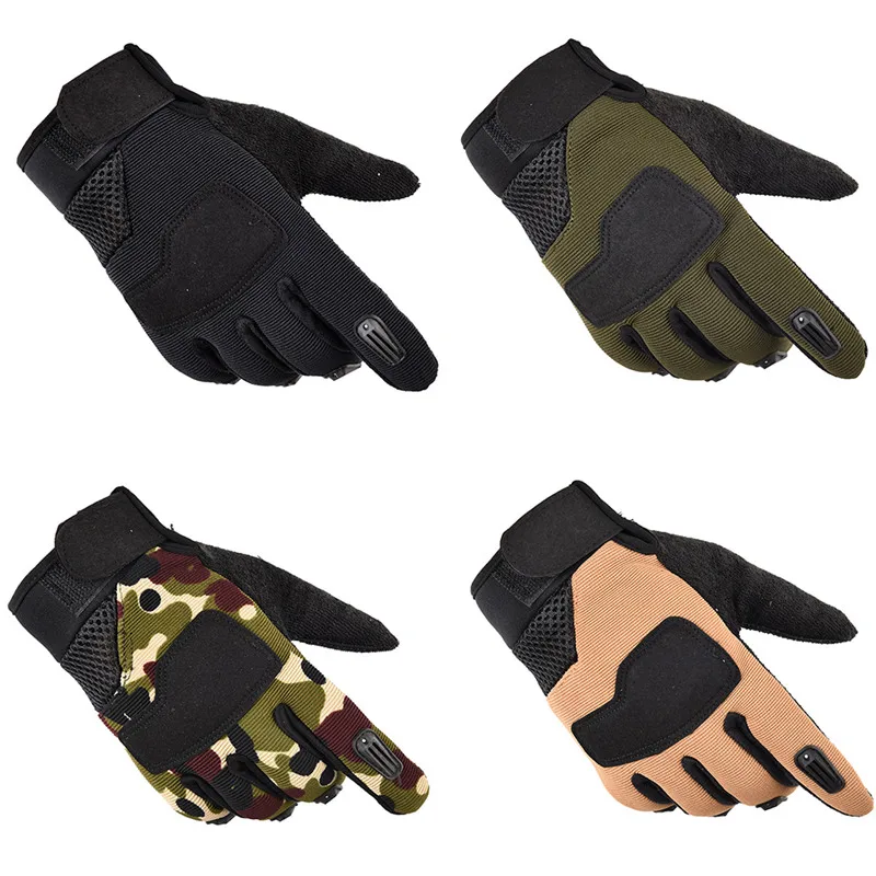 2pcs Outdoor Camping hunting Military Tactical Gloves Sports Training Gloves Hiking cycling Full Finger Gloves