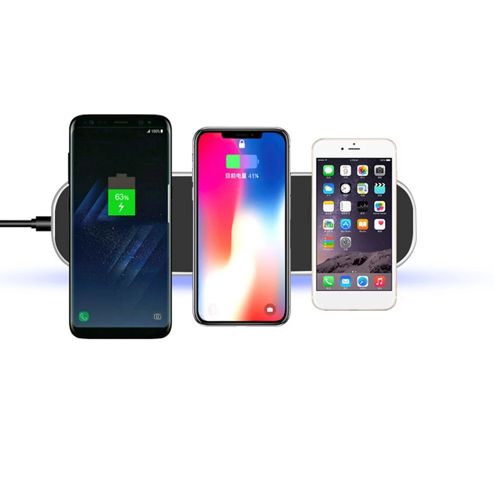 Qi быстрая для Apple watch Airpod iphone samsung xiaomi Беспроводная Индукционная телефон быстрое зарядное устройство 3 в 1 держатель зарядная станция