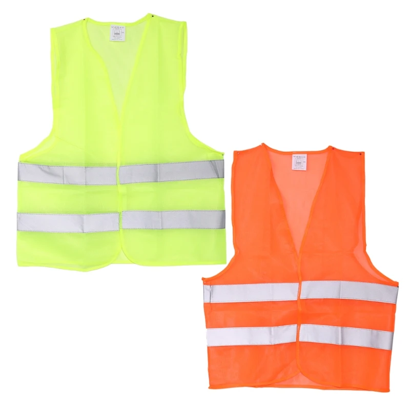 

High Visibility Safety Reflective Stripes Jacket Outdoor Motorcycle Motorbike Reflective Clothing Warning Waistcoat