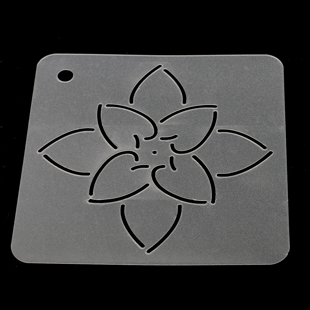 2pcs Flower Design DIY Stencil Plastic Quilting Template for Patchwork Sewing