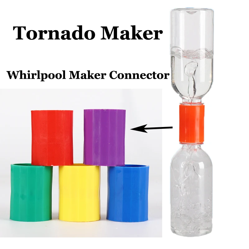 

Kids Science Experiment Toys DIY Vortex Bottle Connectors Tornado Connector Tube for Scientific Experiment Educational Toy