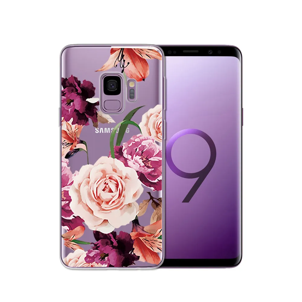 Painting TPU Case for Samsung Galaxy S9 S9 Plus Silicone Phone Cover for Samsung S5 S6 S7 Edge S8 S8 Plus Transparent Fundas Bag (7)