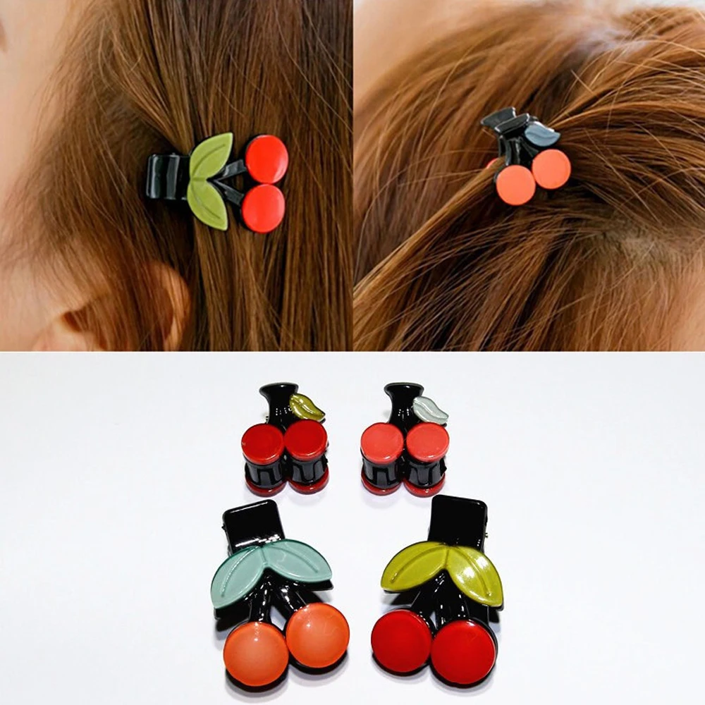 

OLD STREET 2018 New Stars Cherry Hair Clips For Girls And Women Making Hair Styling Hair Accessories