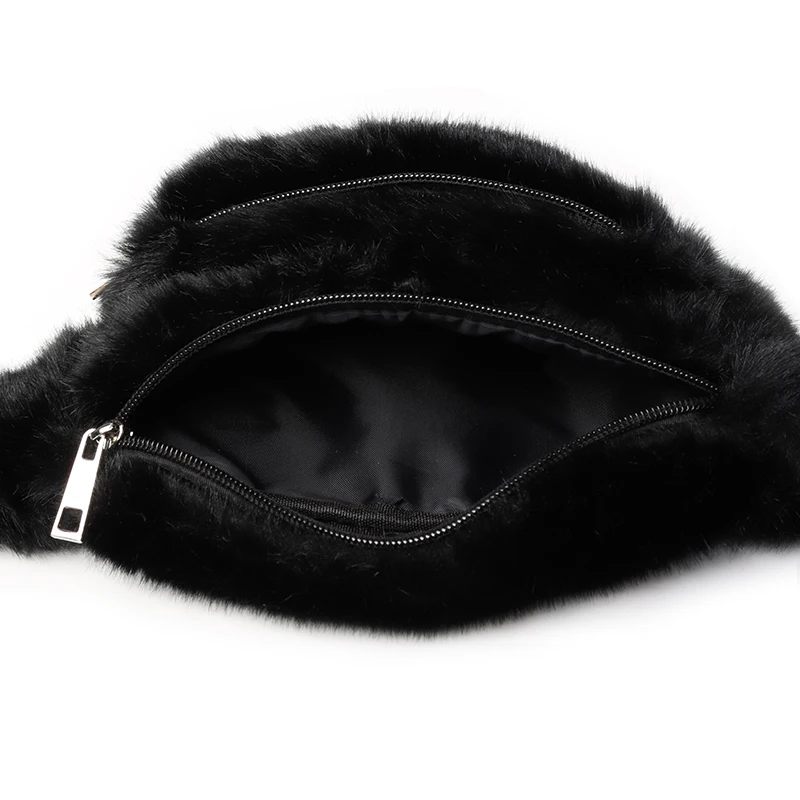 ARPIMALA-Women-Faux-Fur-Fanny-Pack-White-Black-Fur-Chest-Bag-Small-Waist-Bag-for-Girl