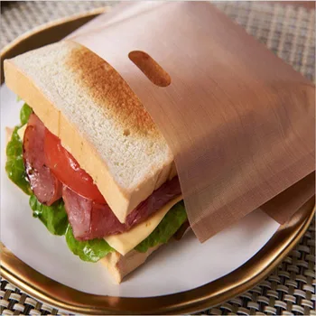 

Wholesale 1000pcs/lot Teflon Toaster Bags Reusable Non-stick Baked Toast Bread Bags for Grilled Cheese Sandwiches Made Easy