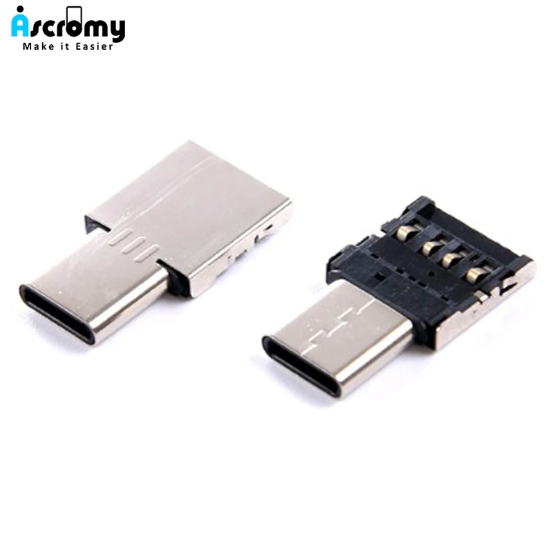 Ascromy USB C к USB OTG адаптер для samsung Galaxy S9 S8 Plus Note 8 Oneplus Macbook Pro флэш-накопитель mini type C USB-C адаптер