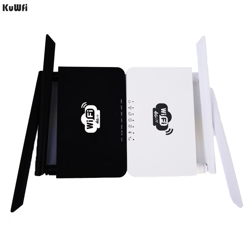 Разблокированные Wi Fi роутеры KuWFi 300 Мбит/с 4G LTE CPE роутер с портом LAN Поддержка порта