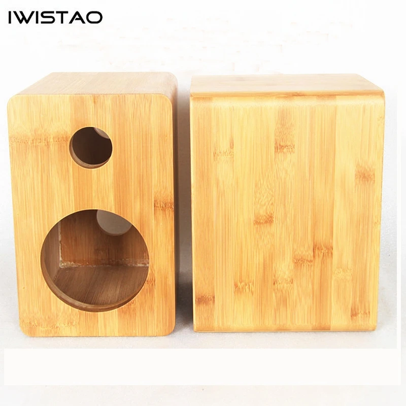 IWISTAO HIFI 5 дюймов 2 способа динамик пустой шкаф перевернутый 1 пара готовой древесины бамбука для лампового усилителя