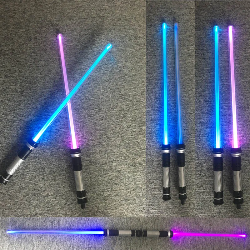 Drop Shipping 2 pcs/lot Star Wars Lightsaber Led Flashing Light Sword Toys Cosplay Weapons Sabers Gifts for boys Drop Shipping 2 pcs/lot Star Wars Lightsaber Led Flashing Light Sword Toys Cosplay Weapons Sabers Gifts for boys