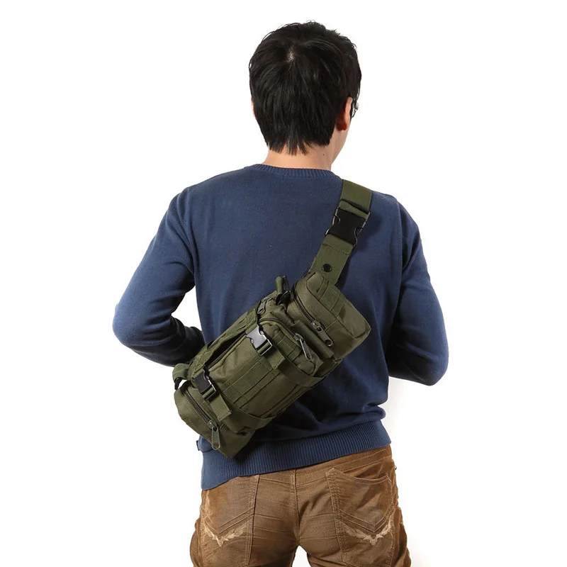 3 LOutdoor الرجال للماء الخصر حقيبة أكسفورد تسلق أكياس في الهواء الطلق العسكرية التكتيكية التخييم المشي لمسافات طويلة الحقيبة حقيبة mochila العسكري...
