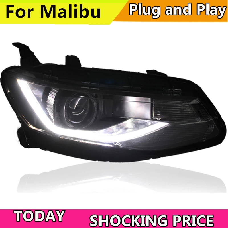 Автомобильные фары для Chevrolet Malibu XL светодиодный фар DRL H7 ксеноновая лампа Plug And Play дизайн светодиодный головной свет