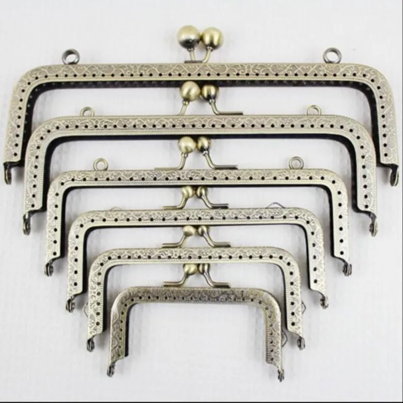 

New Bag Accessories Metal Purse Bag Frame Kiss Clasp Lock For Making Handbags & Purse Bronze Tone