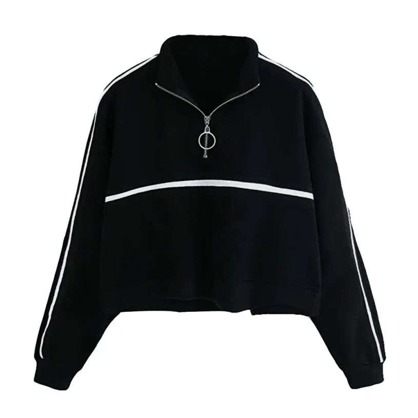 

CHAMSGEND female sweatshirts Fashion Casual Womens Long Sleeve Jumper Pullover Strapless Sweatshirt Tops 2018 C30830