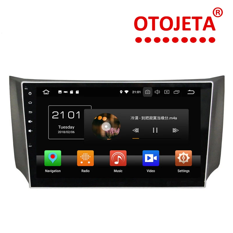 

OTOJETA android 8.0 car multimedia player octa core 32GB rom for 2013 Nissan sentra sylphy DSP tape recorder gps stereo headunit