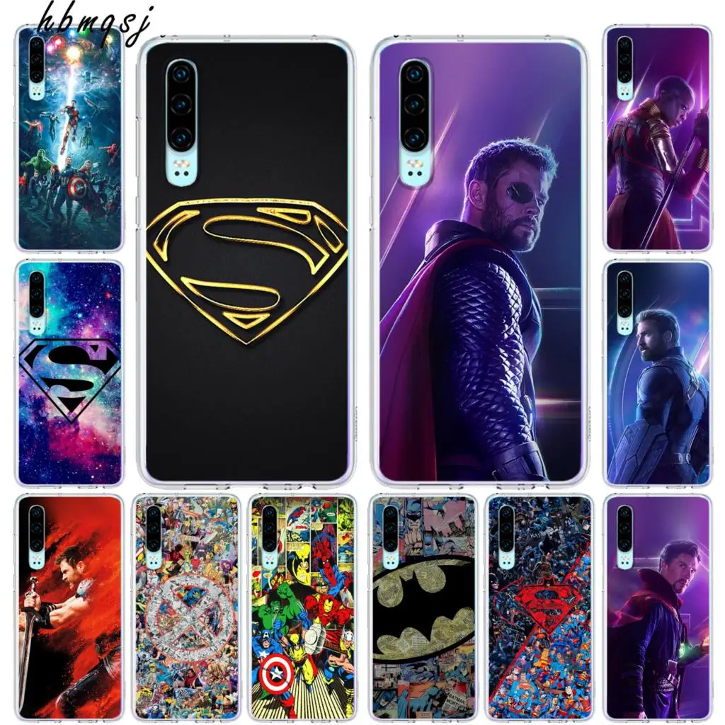 Крутой чехол для huawei honor 8 lite p8 p9 2017 Мягкий силиконовый с изображением Супермена из