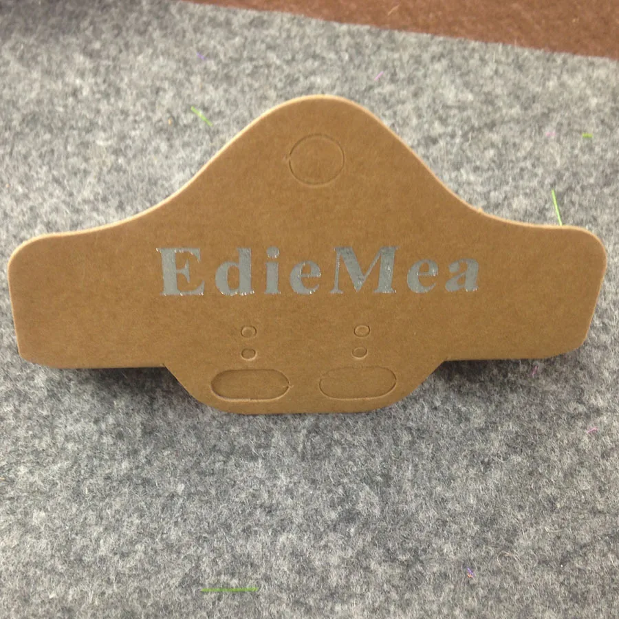 Kraft Bigger Earring Card Hand font b Made b font Jewely Display Card Necklace Card Accept