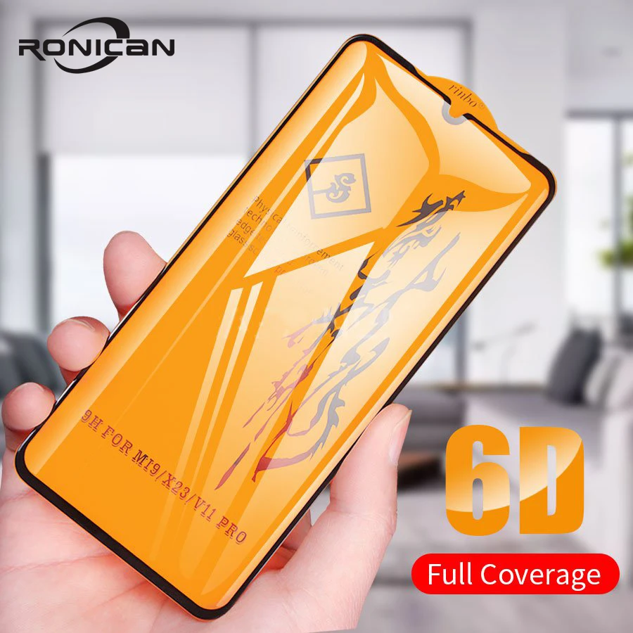 6D полное покрытие закаленное стекло для Xiaomi Mi Redmi Note 5 6 7 Pro Plus A2 Lite Pocophone F1 9 8 SE