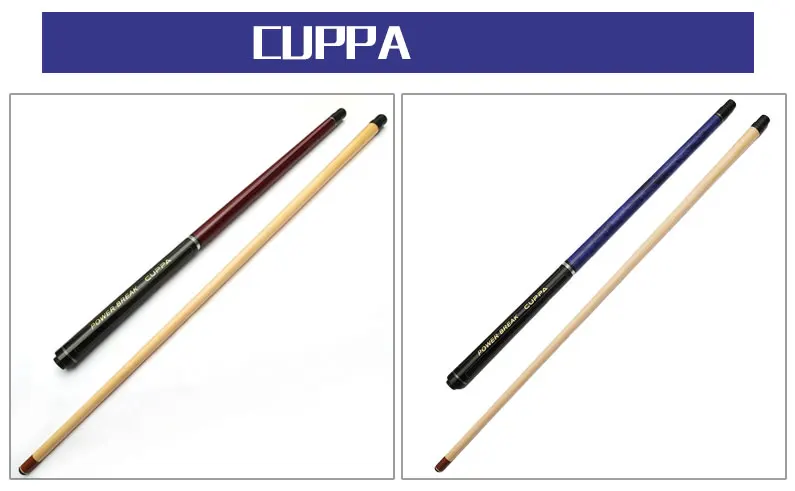 CUPPA Jump Break Pool Cue удар и прыжки Кии длина 138 см прочный профессиональный бильярдный набор из 3 предметов Breack Punch Cue