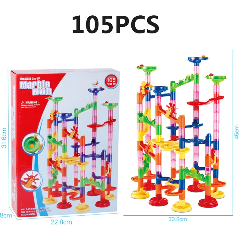 JJRC 105 шт. DIY Строительные мраморные беговые лабиринтные шары строительные блоки