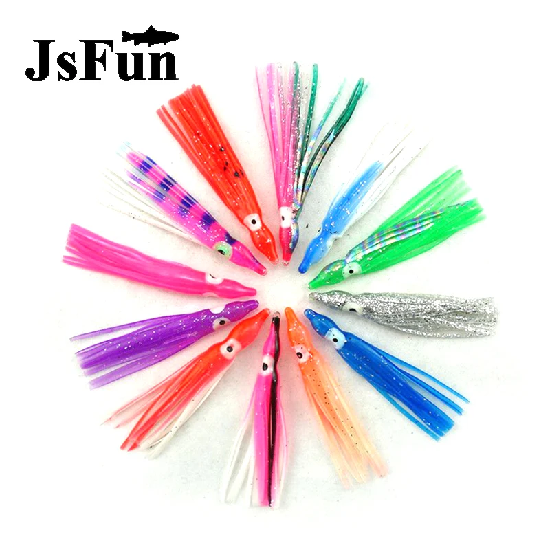 

30Pcs/Lot Soft Squid Skirt Fishing Tackle Sea Fishing Soft Lures Sea Lure Baits Skirt Fishing Lure Silicone Bait 6cm 1g X088