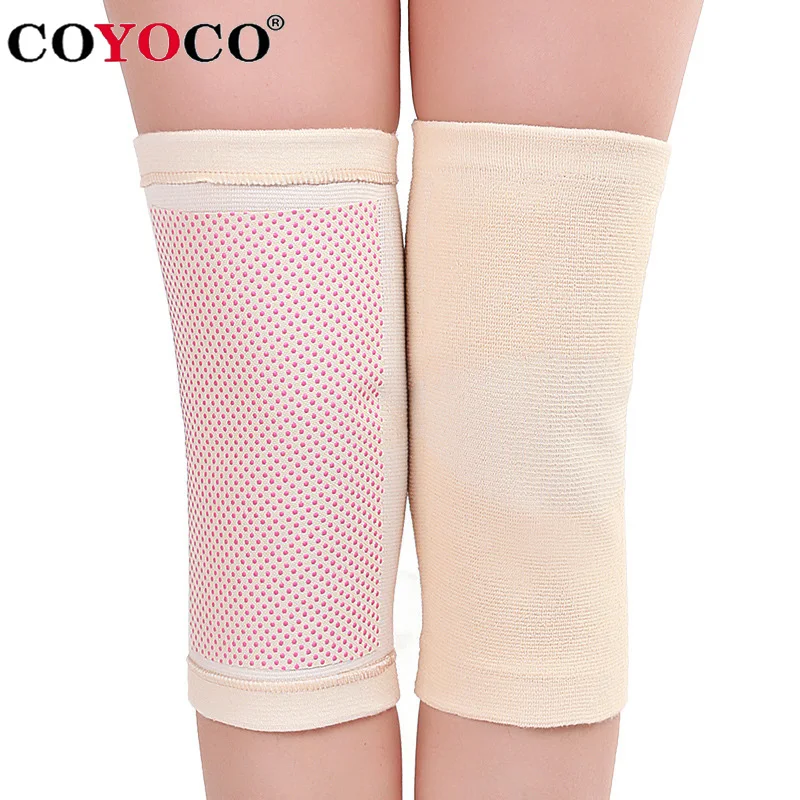 

COYOCO Tourmaline knee Support Pads 1 Pair Self Heating Knee Brace Warm for Arthritis Joint Pain Relief and Injury Recovery