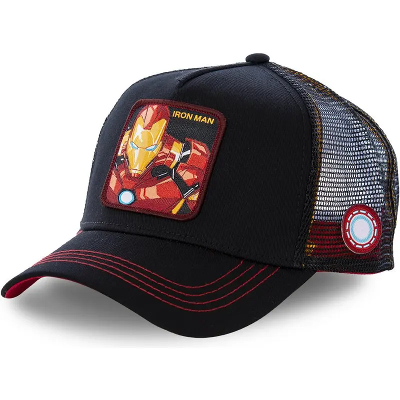 

New Brand Marvel Superhero IRON MAN Snapback Cap Cotton Baseball Cap Men Women Hip Hop Dad Hat Trucker Mesh Hat Dropshipping