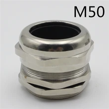 1 шт M50* 1,5 Никель латунь металл силикагель Водонепроницаемые кабельные сальники разъем применить к кабелю 32-38 мм