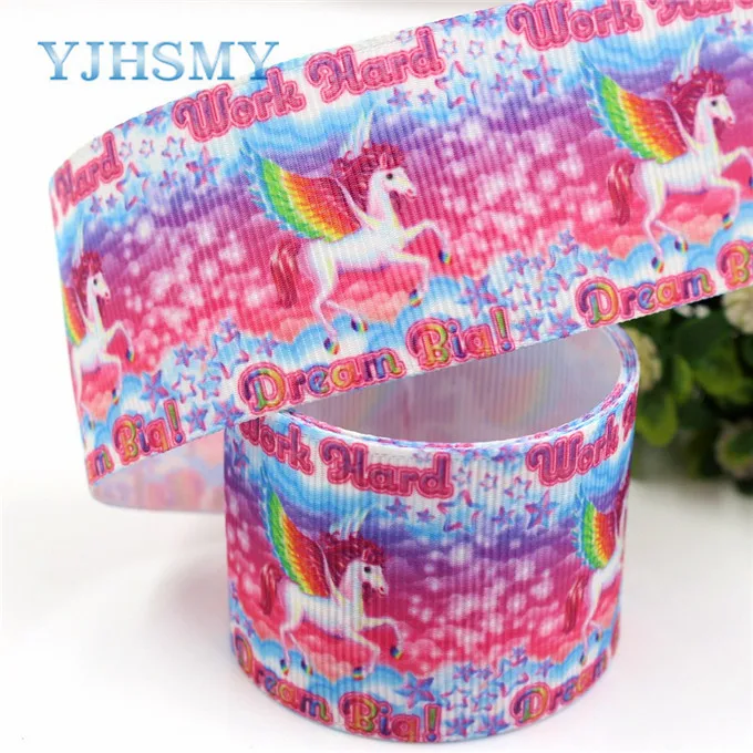 7 YJHSMY 183221 10 ярдов 38 мм мультфильм ленты термотрансферные печатные grosgrain Свадебные аксессуары материал "сделай сам" - Цвет: 7