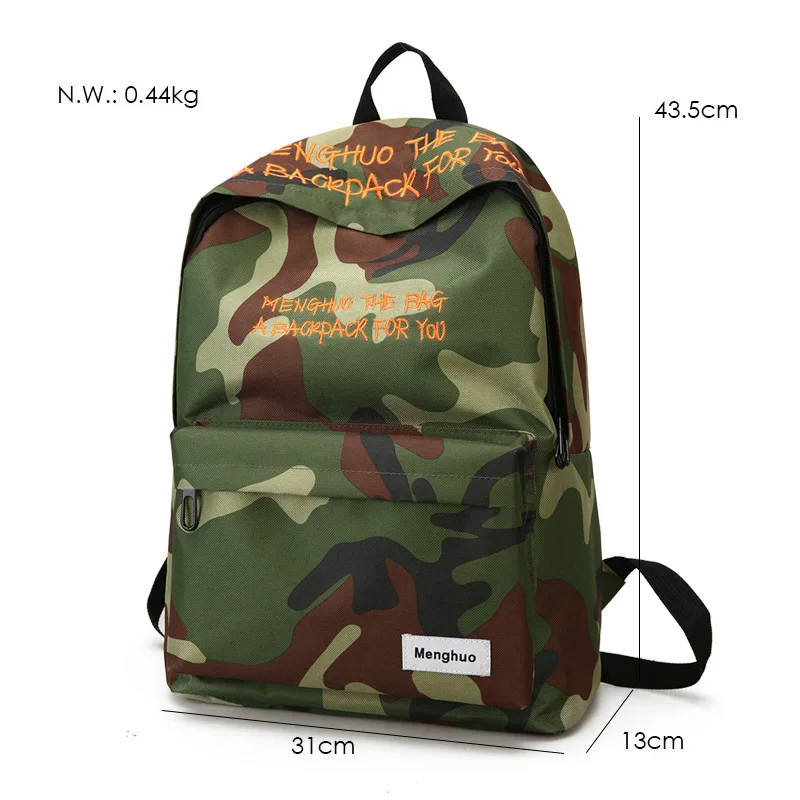 Menghuo New 2017 Camouflage Women Men Canvas Backpack Female Teenage Girl School Bag Boy Cool Laptop Male Travel Bagpack Mochila (25)