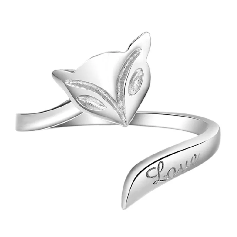 

2019 new design brand fox graphic opening ring for women.