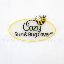 Пользовательские прекрасные пчелы ПВХ нагрудные булавки прозрачный никель буквы солнца высокое качество дешевая цена без MOQ