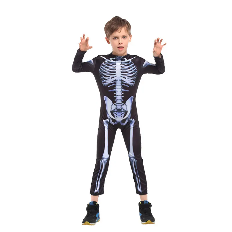 Koop Umorden Halloween Carnaval Party Kostuum Familie Scary Demon Duivel Schedel Skelet Kostuums Jumpsuit Voor Mannen Vrouwen Kids Jongen Meisje