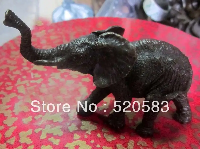 

Rare Collectible Small Bronze Fierce Elephant Statue
