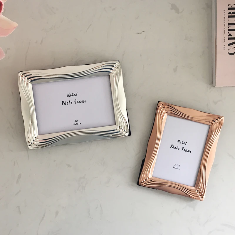 

European simple metal material 5 inch 6 inch 7 inch frame wedding frame home decoration decoration