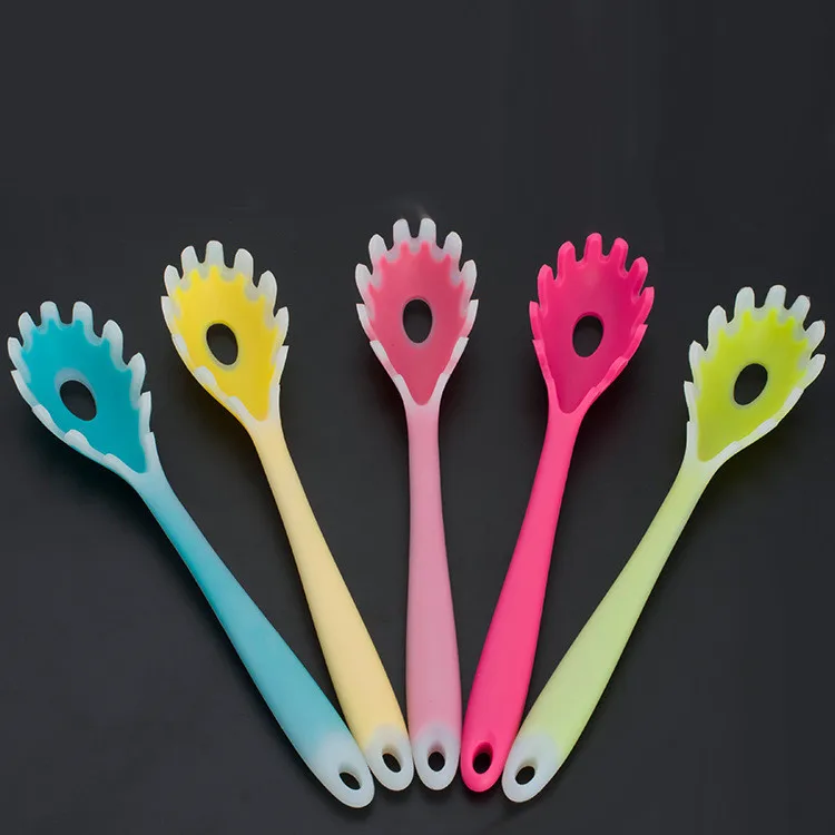 Silicone Large Scoop Colander Strainer, Slotted Pasta Spoon, Skimmer