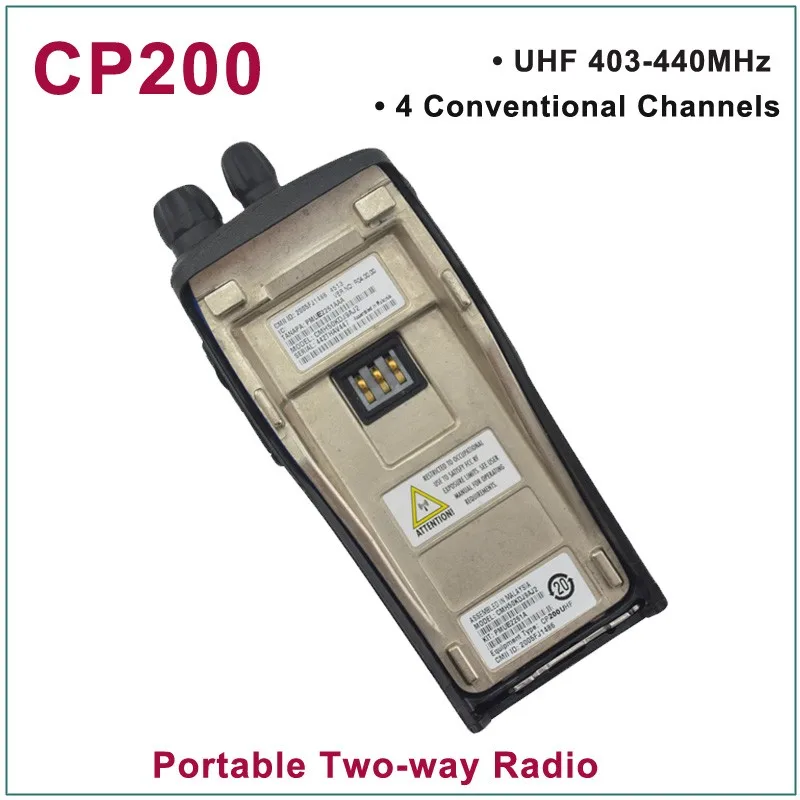 Новый CP200 UHF 403-440 MHz 4 обычных каналов Портативное двухстороннее радио (для моторолаа)