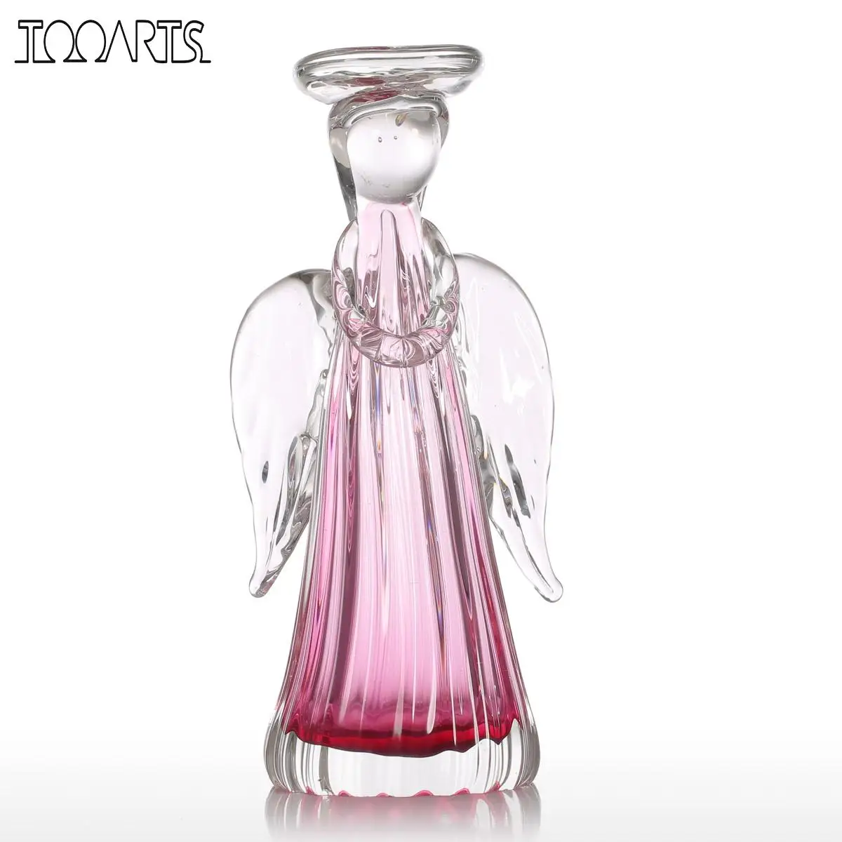 Beste Tooarts Angel Beeldje Kandelaar Gift Glas Fairy Ornament Handblown Home Decor Dier Beeldjes Woondecoratie Accessoires