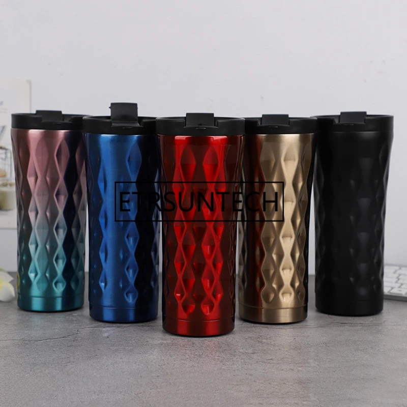 Thin Blue Line Love Stainless Steel Thermos Mug Personalized Water Bottle//Travel Mug//Coffee Mugs 500ml