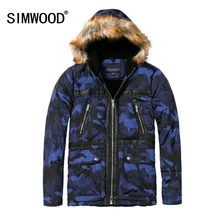 Chaqueta Hombre 2016 Новый Мужчины Зима Вниз Куртки Пальто Человек На Открытом Воздухе Теплый Камуфляж Верхняя одежда Мужской Плюс Размер Хлопок С Капюшоном DY001