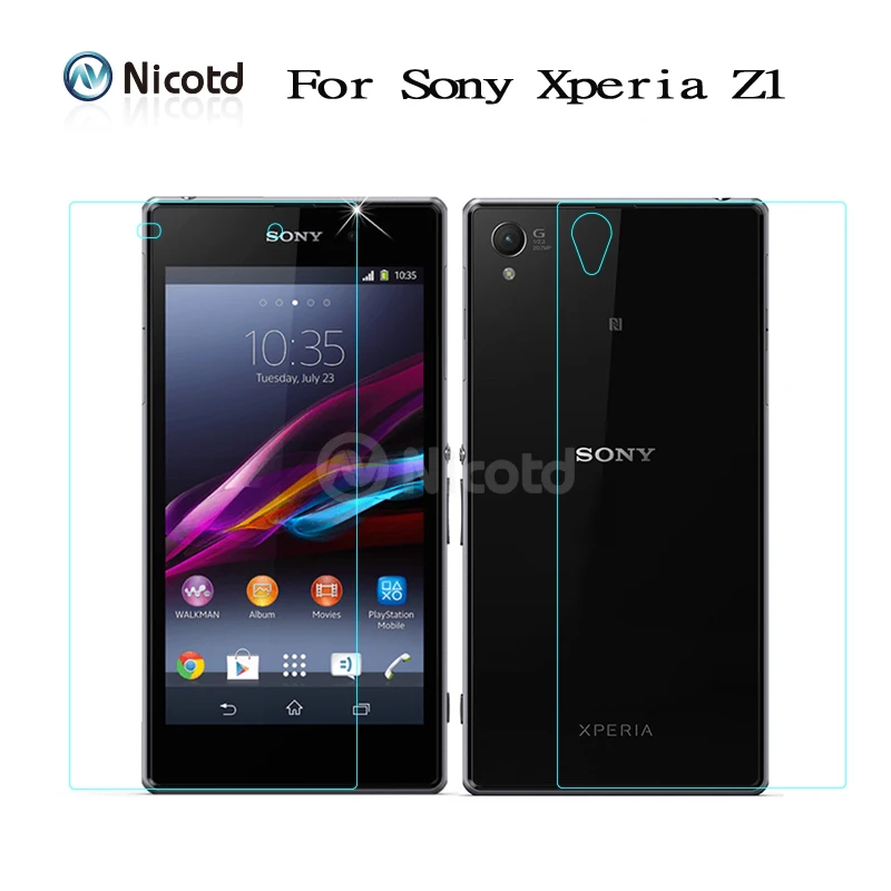 Nicodd 2 шт./лот переднее+ заднее закаленное стекло для sony Xperia Z1 Z3 Z5 Compact/mini Z3 Z1 z2 Z z4 Z5 Premium Защитная пленка для экрана