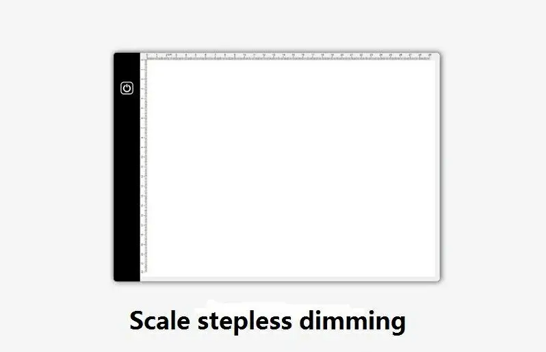 A4 светодиодный световой короб графический планшет Tracer цифровой планшет Рисование лист для копирования доска Artcraft эскиз исправление горный хрусталь - Цвет: scale stepless dim