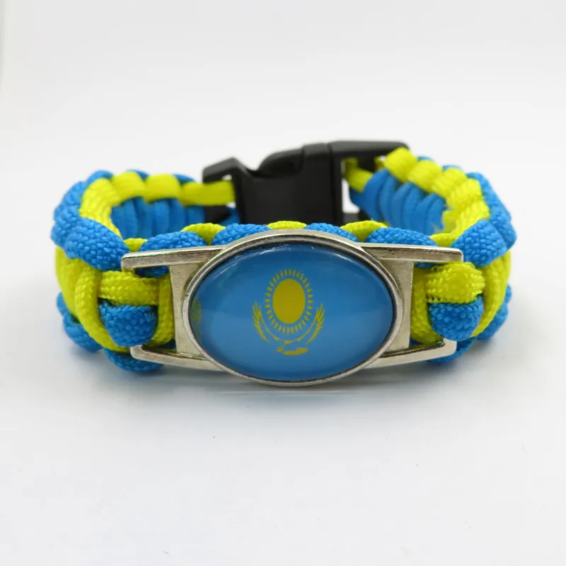 

infinity love kazakhstan National flag Bracelets Charm handmade kazakhstan bracelets & bangles for Women and men kazakhstan flag
